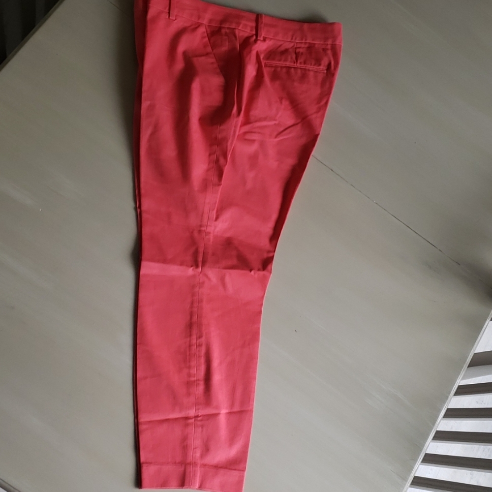 J. Crew Cafe Capri salmon/coral 14